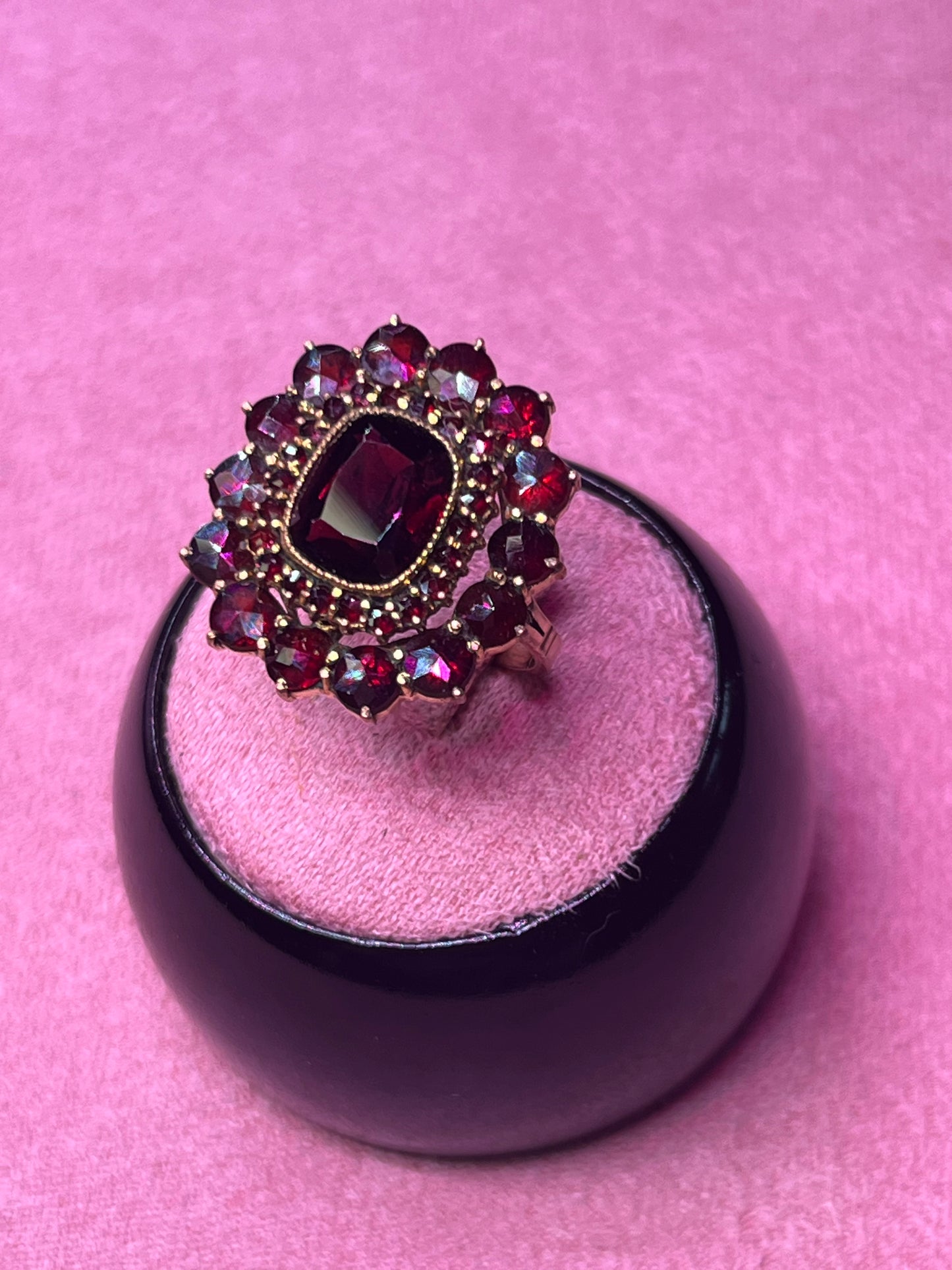 Authentic Vintage Bohemian Garnet Ring