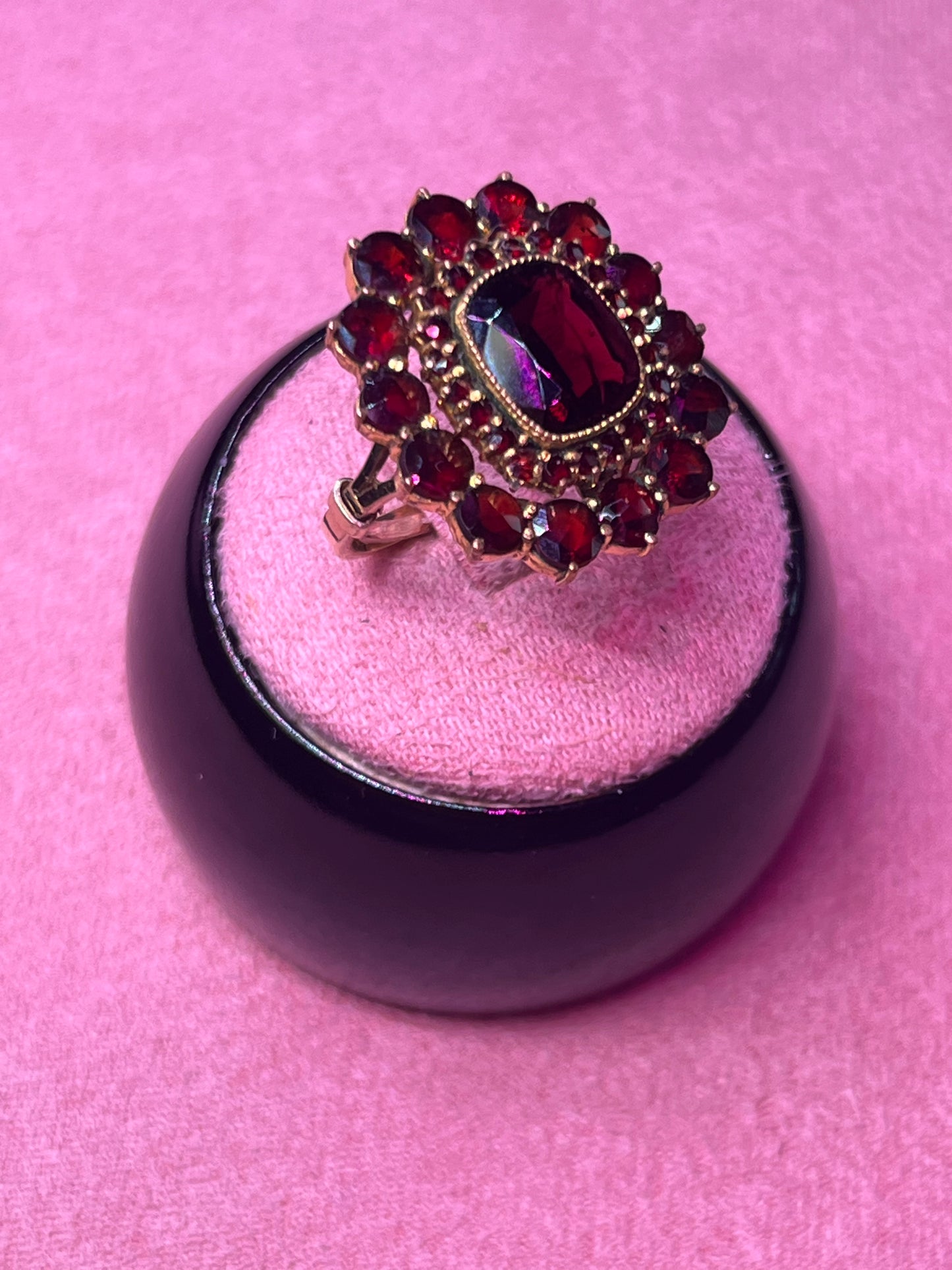 Authentic Vintage Bohemian Garnet Ring